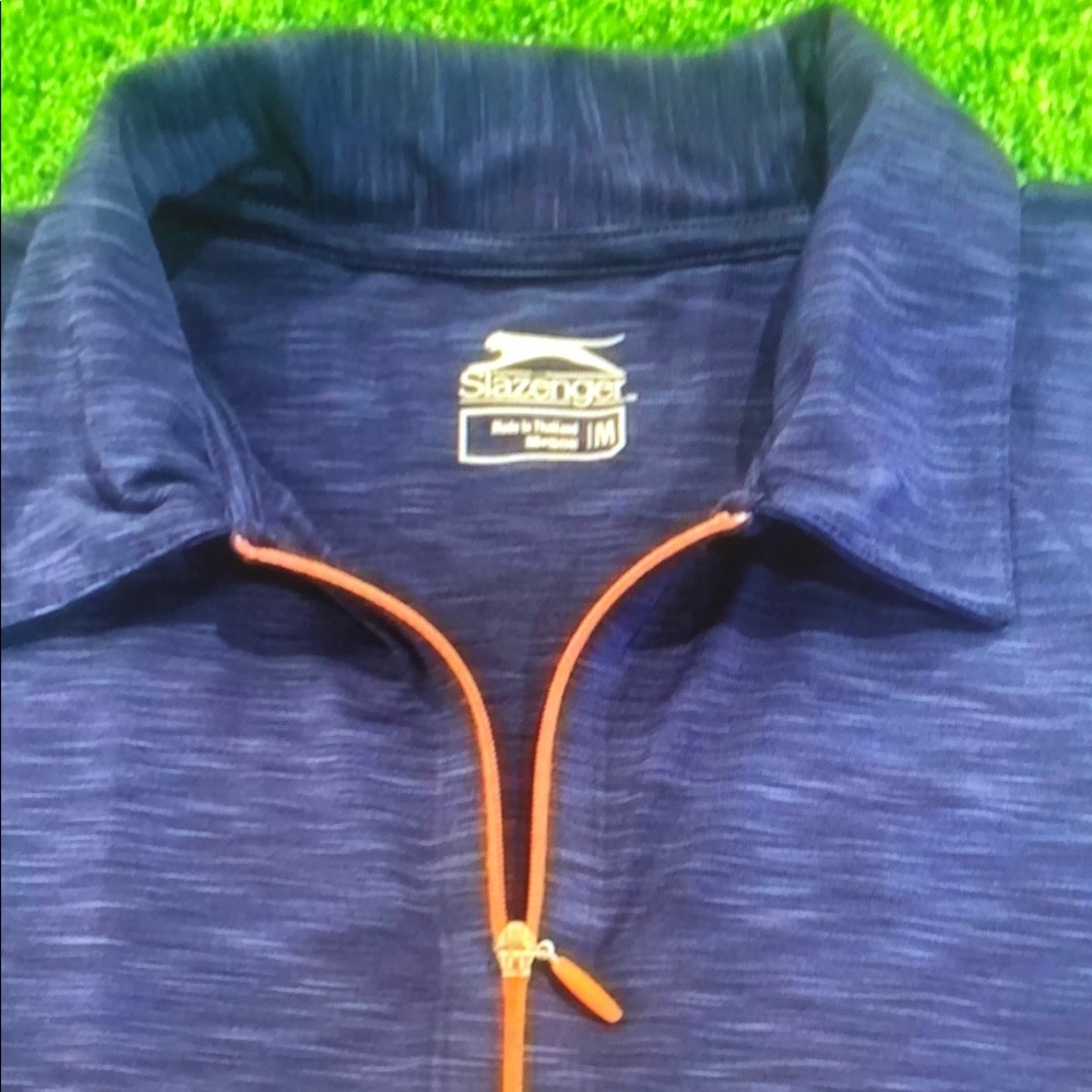 Womens Slazenger Quarter Zip Sleeveless Polo. Size Medium.